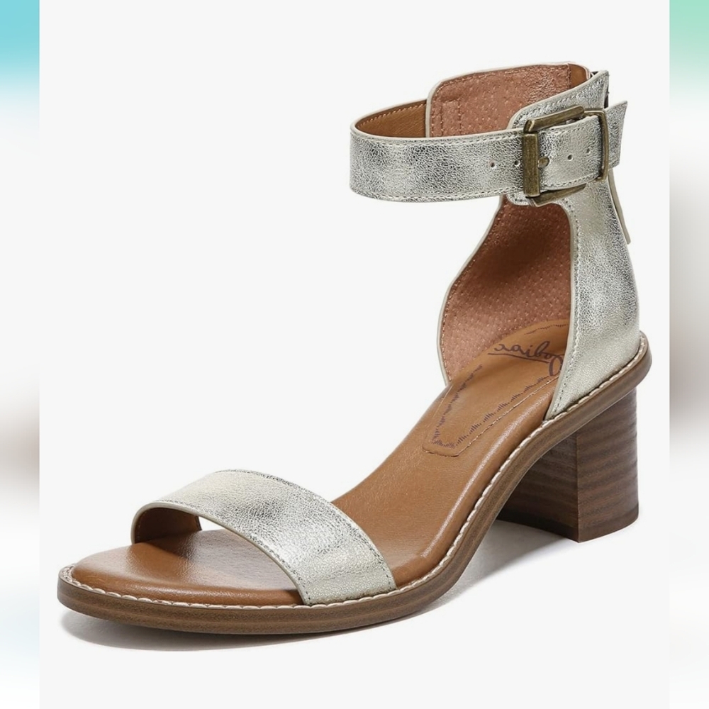 NEW Zodiac Women's Ilsa Gold Heeled Sandals Size 9